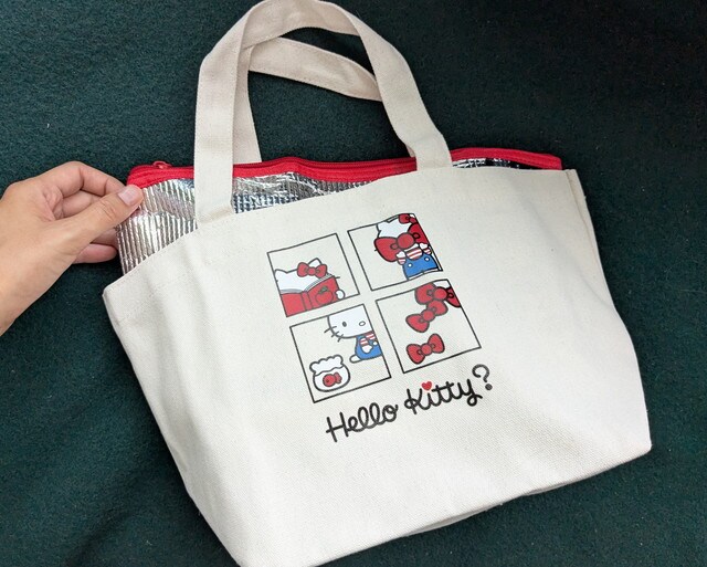 保冷バッグをトートにインしたサイズ感