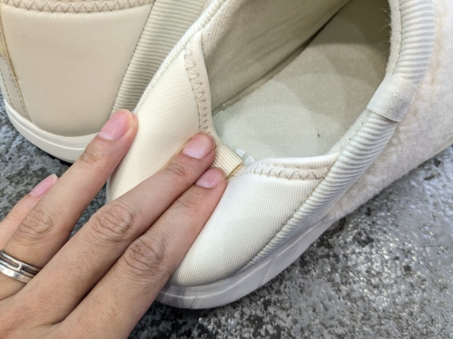 トレッドモックボアのかかと部分