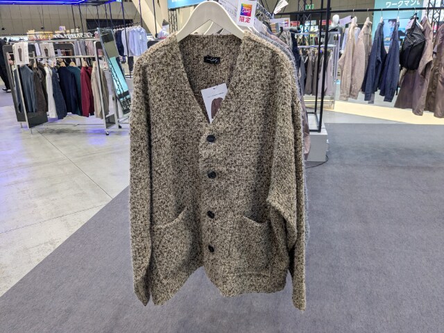 ルーズツイードカラーレスカーディガン