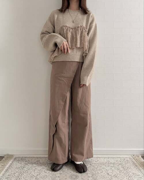 しまむらのニットプルオーバー6