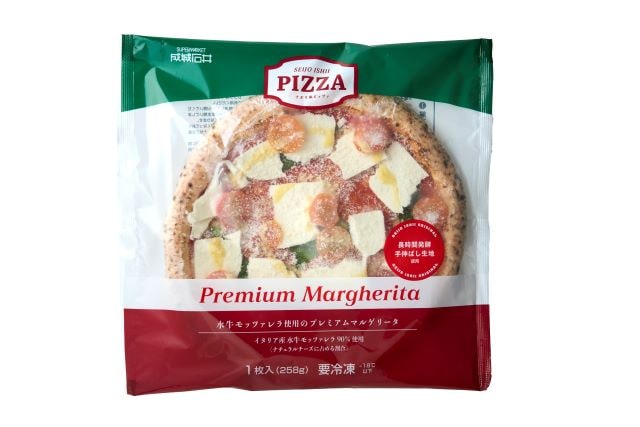 成城石井 水牛モッツァレラ使用のプレミアムマルゲリータのパッケージ