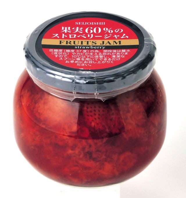 成城石井 果実60％のストロベリージャムの瓶