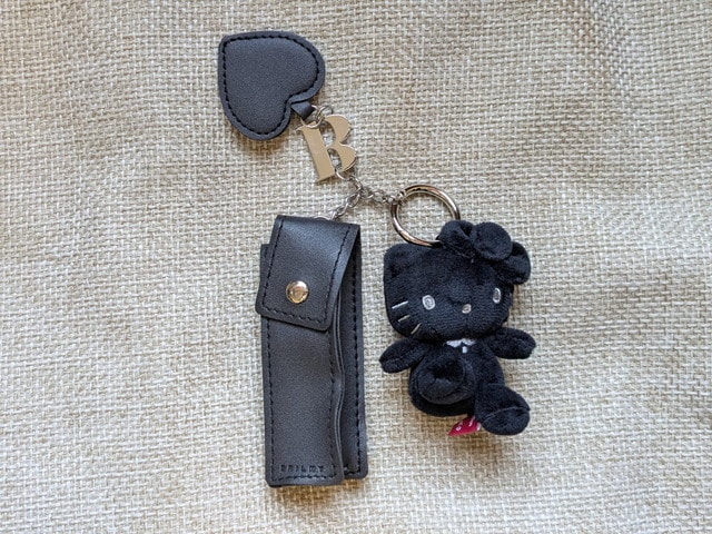 HELLO KITTY × BRILMY BLACK ver.ミラー付きリップチャーム 本体セット