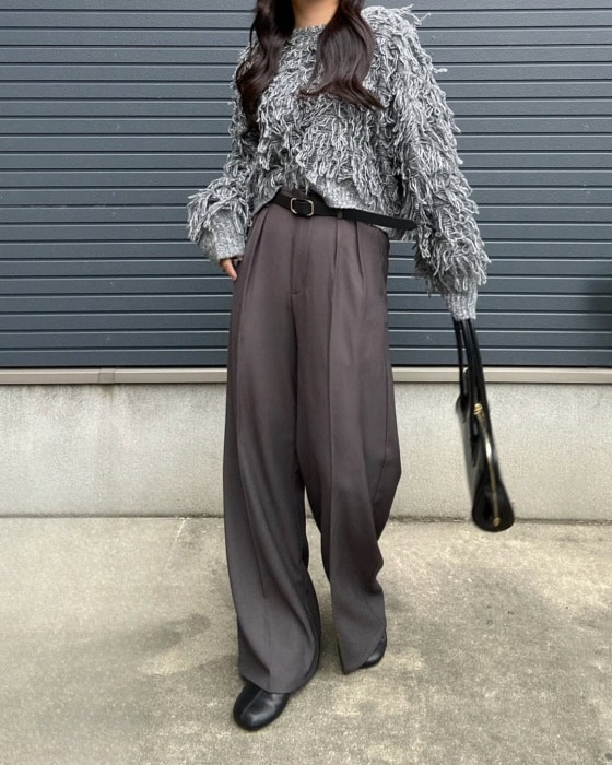 しまむら「MIXフリンジプルオーバー」