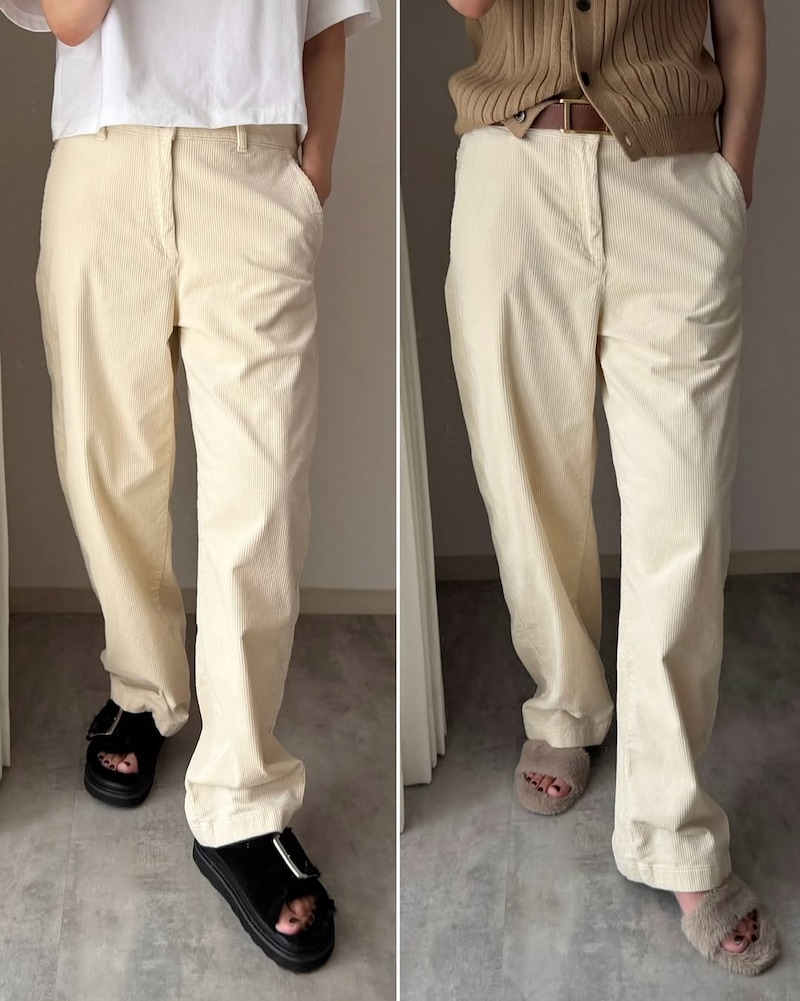 【UNIQLO神コラボ】メンズのコーデュロイパンツが女性にもおすすめ！
