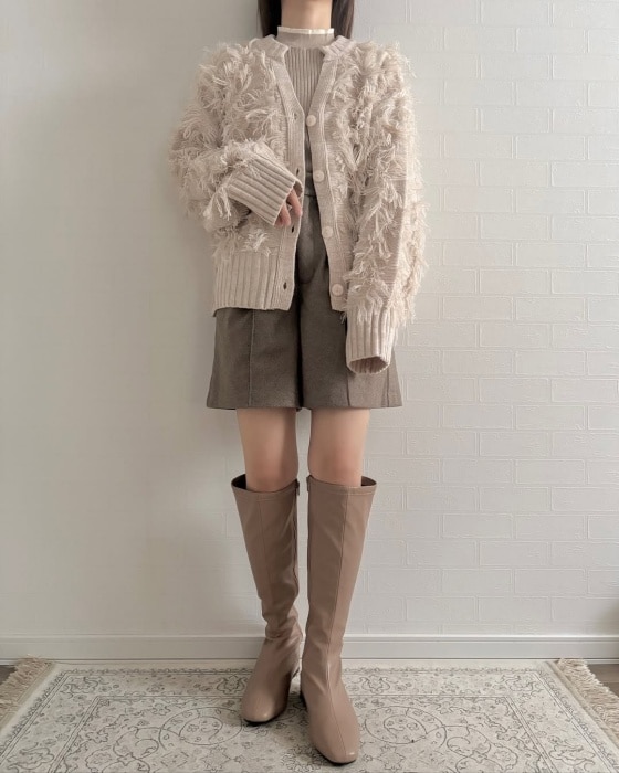 しまむら「フリンジニットカーディガン」