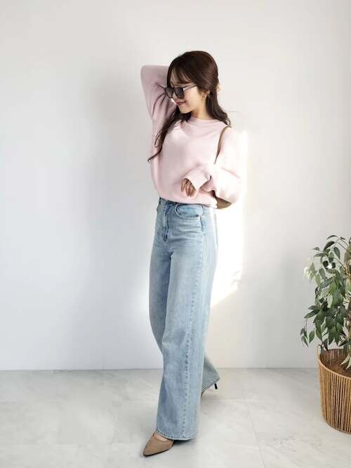 GUのピンクセーター2