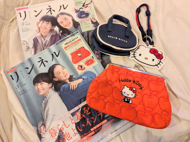 これは豪華で可愛すぎ！今月号の超目玉付録はキティとOUTDOOR PRODUCTSのコラボも♡