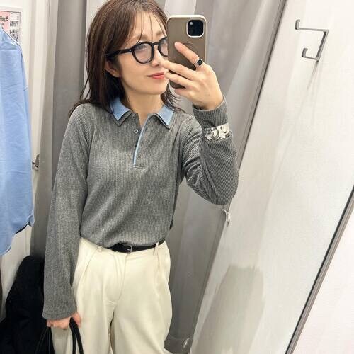 しまむらのニットプルオーバー8