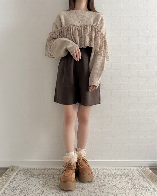 しまむらのニットプルオーバー5