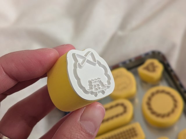 mizutama クッキーみたいなはんこ スポンジタイプの持ち手