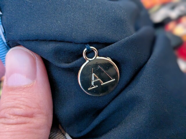 furoku2601-14 Aquascutum アクアスキュータム ビッグシュシュ チャーム付き