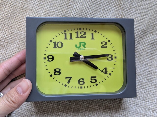 みどりの駅時計 アラームクロック 正面デザイン