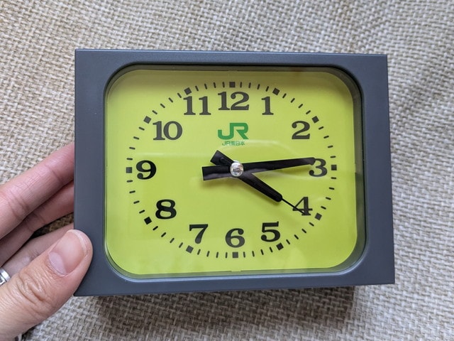 みどりの駅時計 アラームクロック 正面デザイン