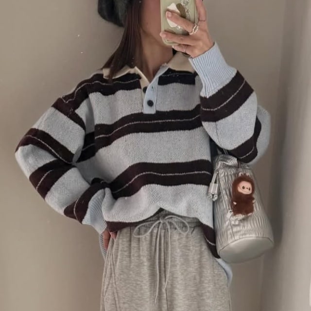 【2000円以下】しまむら襟付きプルオーバーが大当たり！今っぽ春先コーデに◎