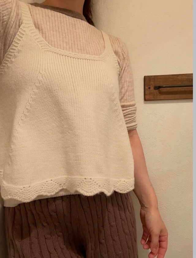 ニットキャミソール