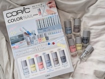 あのコピックがネイルに！透け感カラーが楽しめる『COPIC COLOR NAIL BOOK』付録6本セット