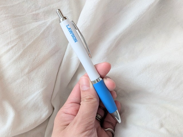 LAWSONロゴ入りボールペン ブルーグリップ