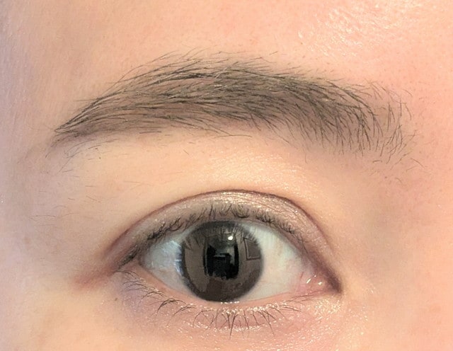 セザンヌ 極細アイブロウマスカラ&アイブロウ&シェードパウダー 眉メイク仕上がり