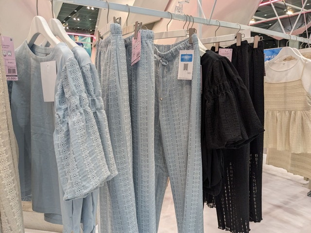 刺繍トップスとパンツ