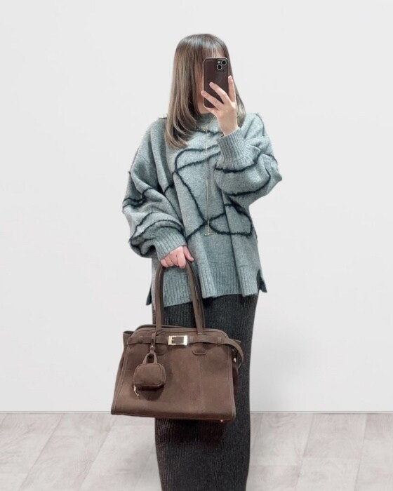 しまむら「TANWP7Gリブナロースカート」