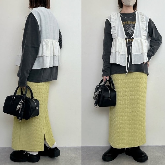 しまむら「TPUポコポコナロースカート」