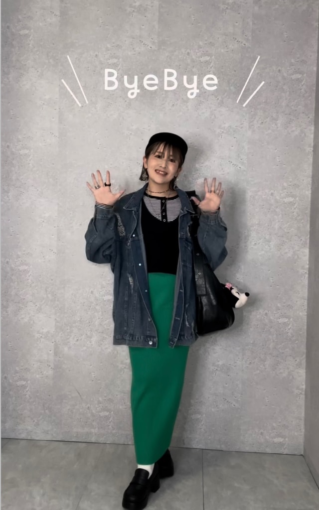 グリーンナロースカート