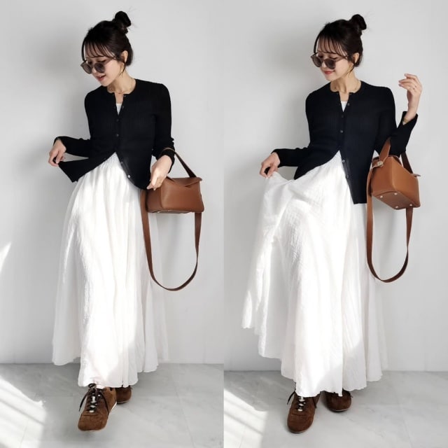 GU「シアーリブカーディガン」