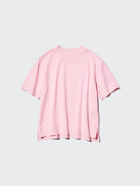 ピンクのエアリズムコットンT