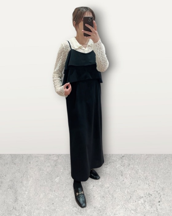 しまむら「レースポロ襟シャツ」