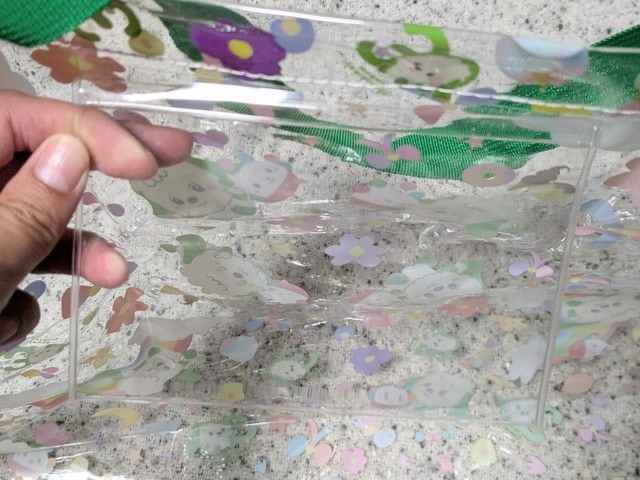 トートバッグのマチ部分アップ