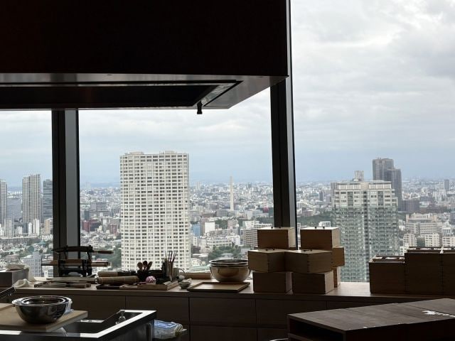 割烹 BUTAI 29階からの高輪の街並みの眺望