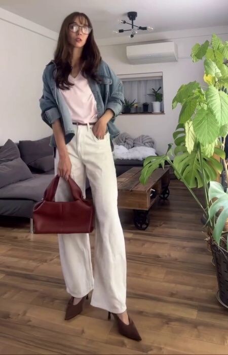 UNIQLO「スラブジャージーVネックT」