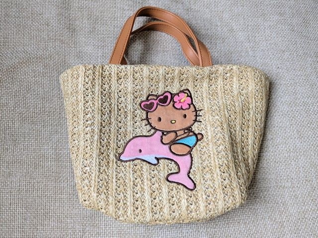 ハローキティかごバッグ pink dolphin ver. 正面アップ