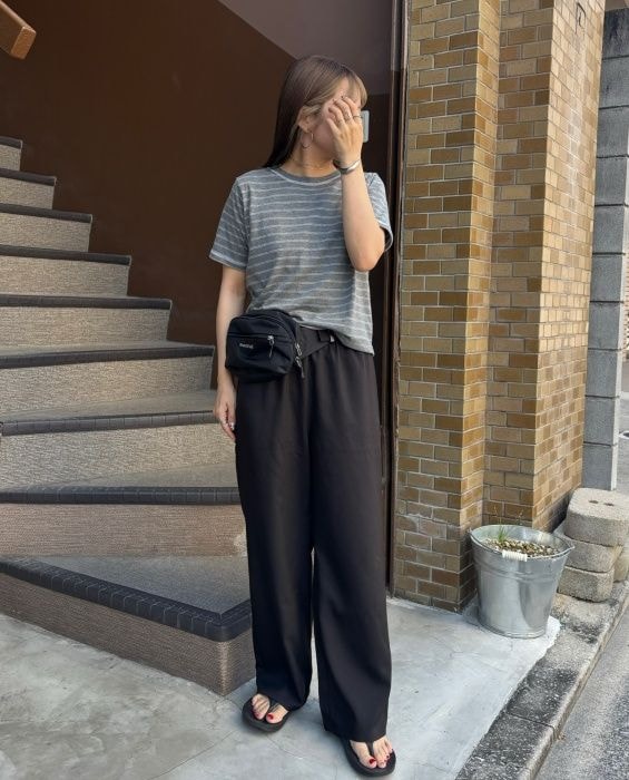 しまむら「杢ツイルドロストパンツ」
