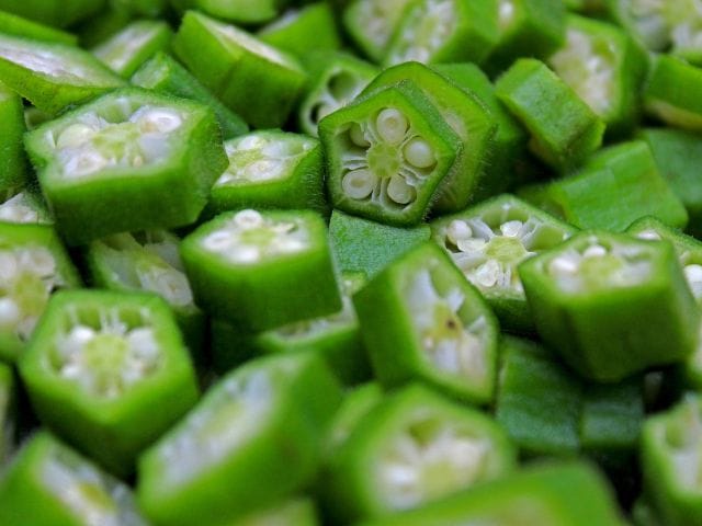 輪切りオクラ