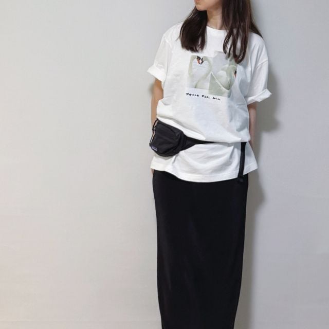 PEACE FOR ALL ソフィア・コッポラのTシャツを着たコーデ