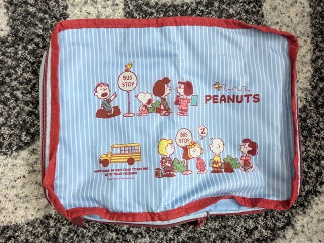 ポーチ正面のPEANUTSデザインアップ写真