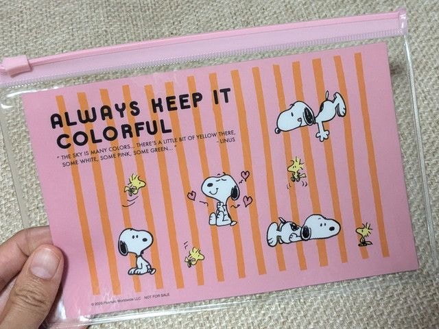 水に強いPVCポーチのアップ写真