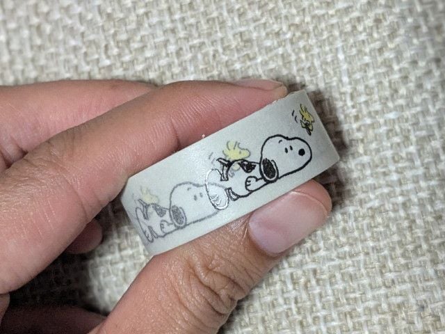 メモが書けるマスキングテープのアップ写真