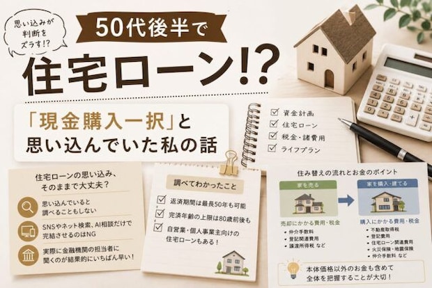 50代後半で住宅ローンなんて！？「現金購入一択」と思い込んでいた私の話