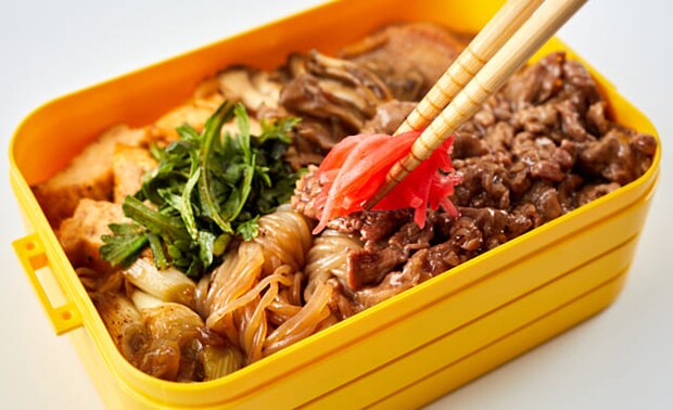 紅生姜を添えている写真