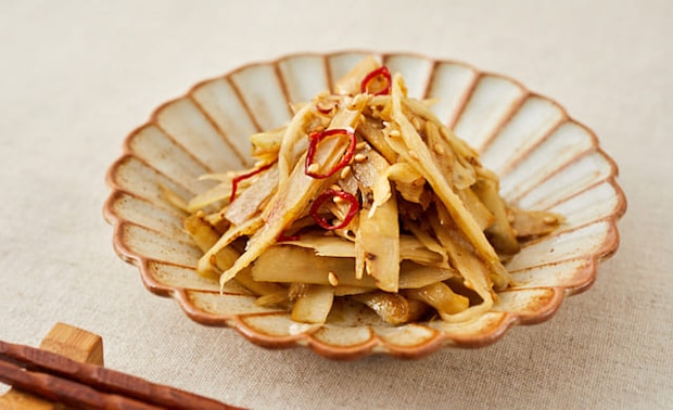 ごぼうの塩きんぴらの写真