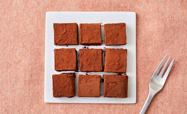 生チョコの完成の写真