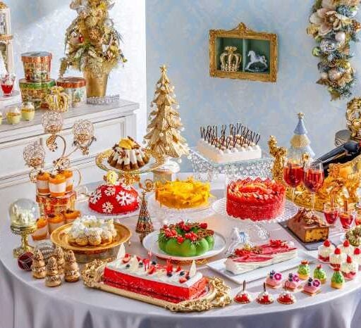 ヒルトン東京の豪華クリスマス♡煌めくスイーツ&ビュッフェ体験