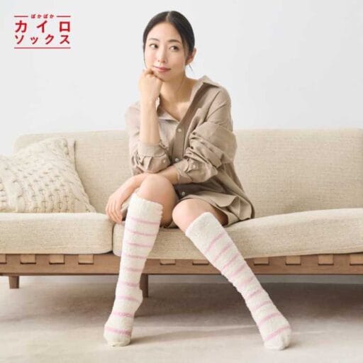 MEGUMIさんが魅力を語る♡「ぽかぽかカイロ」から新登場のコットンソックス＆ハラマキ