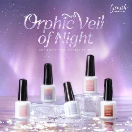 冬限定の神秘がきらめく♡ジーニッシュマニキュアから「マグネットネイル」コレクション登場