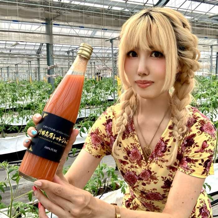 丹那高原トマトのハウスで特別に撮影