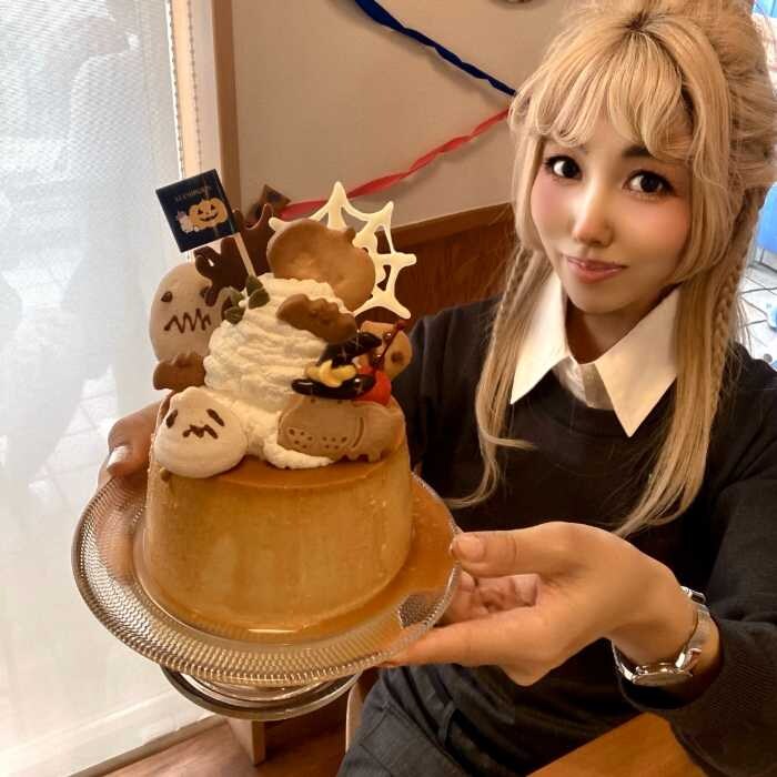 ドライブイン熱海プリン食堂のかぼちゃのハロウィンジャンボプリン3