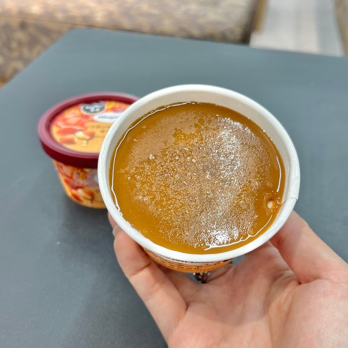ハーゲンダッツのクランチアーモンドキャラメル③